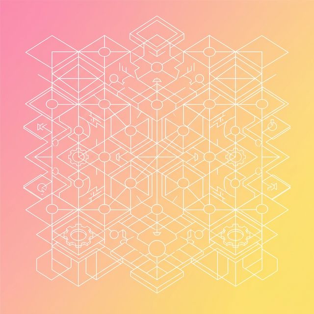 Systems line art illustration